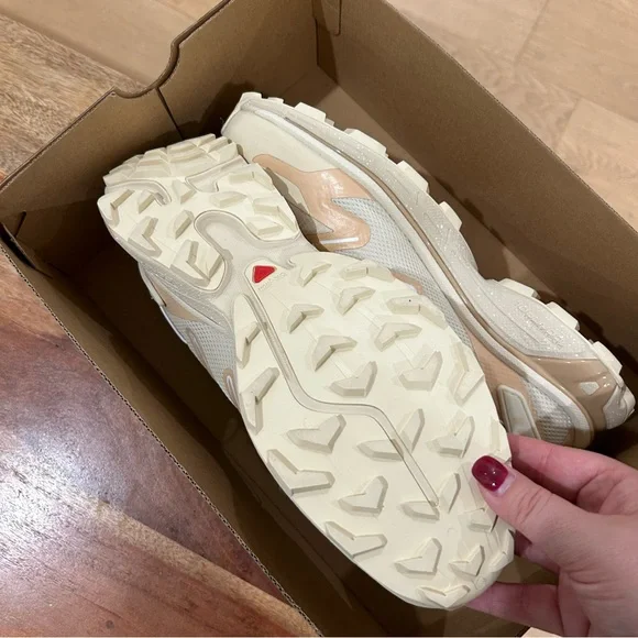 Salomon XT-Rush 2 Trainers Sneakers Bleached Sand Hazelnut - Picture 5 of 6